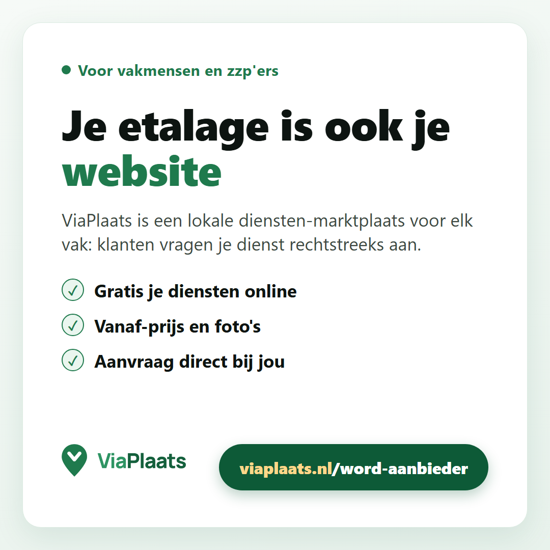 Je etalage is ook je website