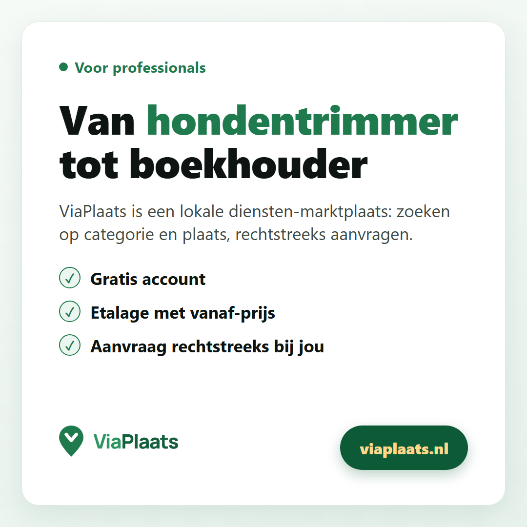 Van hondentrimmer tot boekhouder