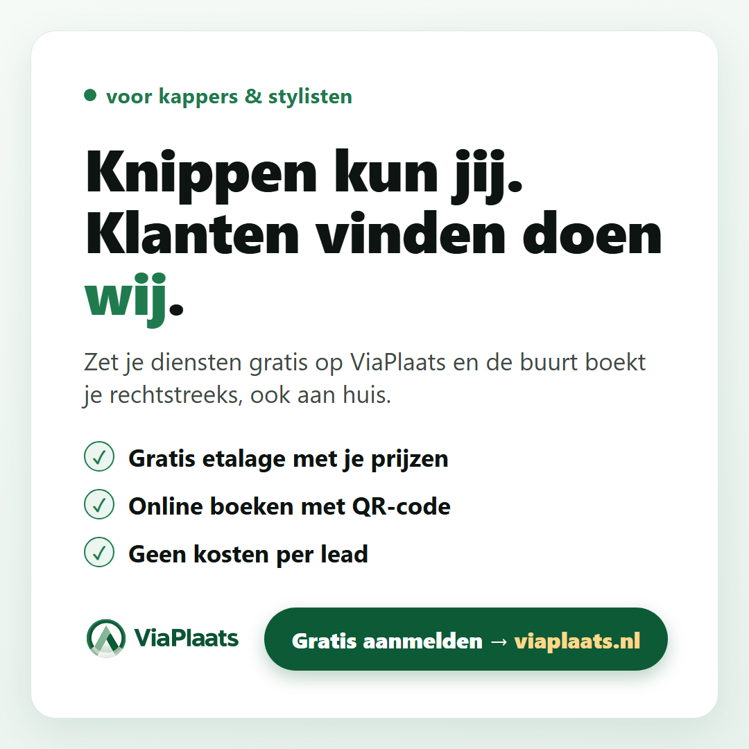 Knippen kun jij. Klanten vinden doen wij