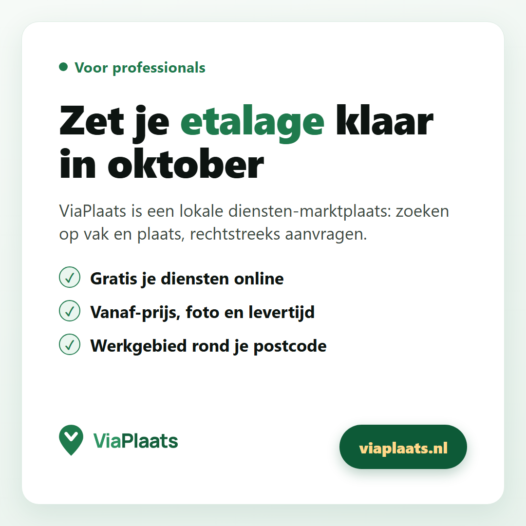 Zet je etalage klaar in oktober