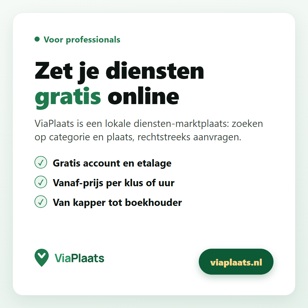 Zet je diensten gratis online