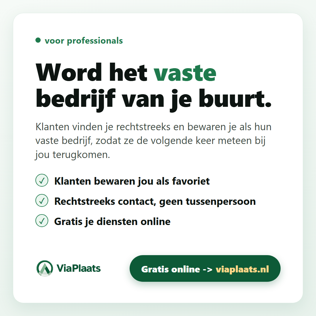 Word het vaste bedrijf van je buurt