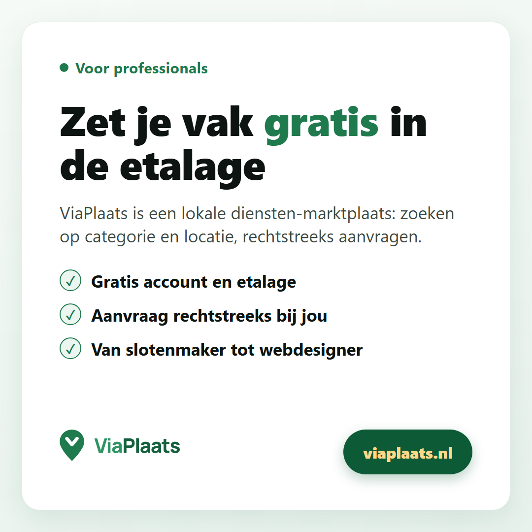 Zet je vak gratis in de etalage